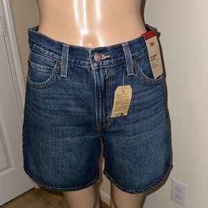 Levi's Dark Blue Denim Shorts with Tags Size 26